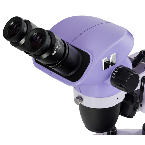 MAGUS Microscopio stereo zoom 8B 6.5x-55x bino Greenough 3W LED
